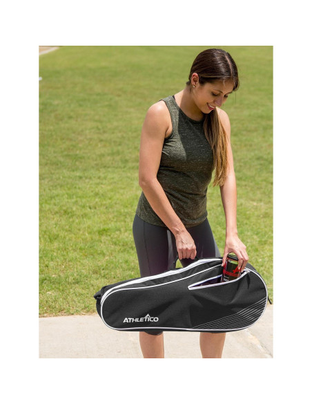 Bolsa de Tenis Athletico Competitor 3 Raquetas Acolchada