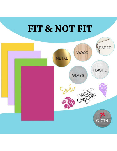 Vinilo Inteligente Removible UCEC para Cricut Joy 22 Colores