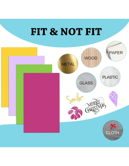 Vinilo Inteligente Removible UCEC para Cricut Joy 22 Colores