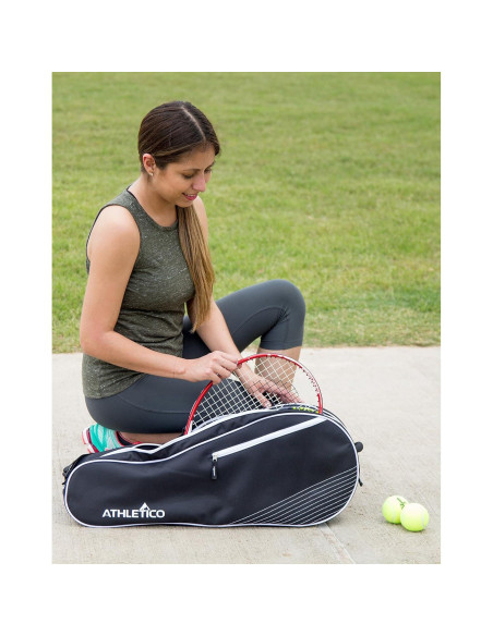Bolsa de Tenis Athletico Competitor 3 Raquetas Acolchada