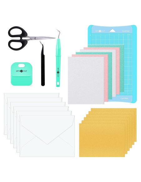 Kit de Creación de Tarjetas HTVRONT para Cricut Joy - 23 Piezas