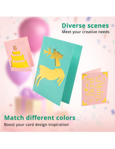 Kit de Creación de Tarjetas HTVRONT para Cricut Joy - 23 Piezas 2