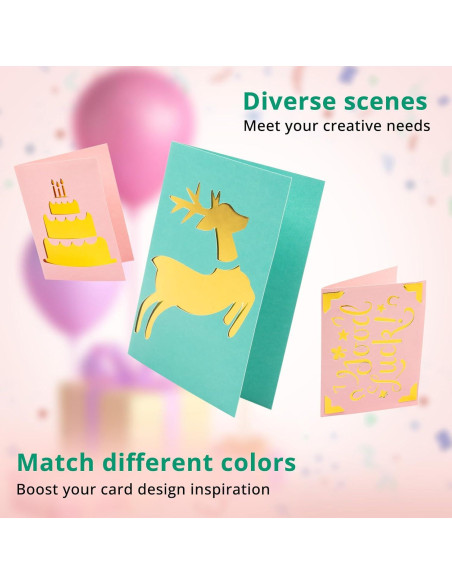 Kit de Creación de Tarjetas HTVRONT para Cricut Joy - 23 Piezas