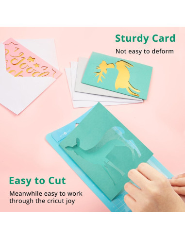 Kit de Creación de Tarjetas HTVRONT para Cricut Joy - 23 Piezas