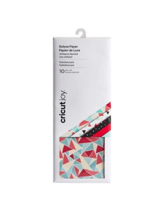Papel Deluxe Adhesivo Cricut Joy Caleidoscopio 10 Hojas 30.4x11.4cm
