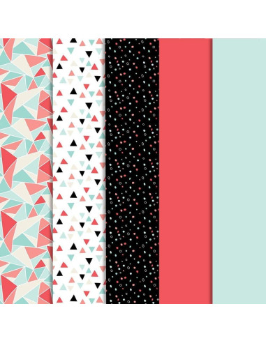 Papel Deluxe Adhesivo Cricut Joy Caleidoscopio 10 Hojas 30.4x11.4cm