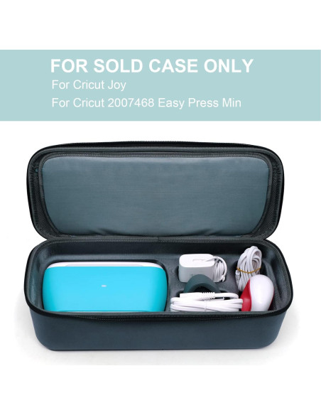 Funda de viaje dura Glamgen para Cricut Joy con 3 alfombrillas