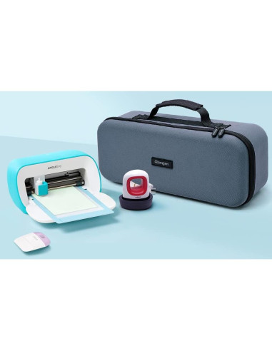 Funda de viaje dura Glamgen para Cricut Joy con 3 alfombrillas