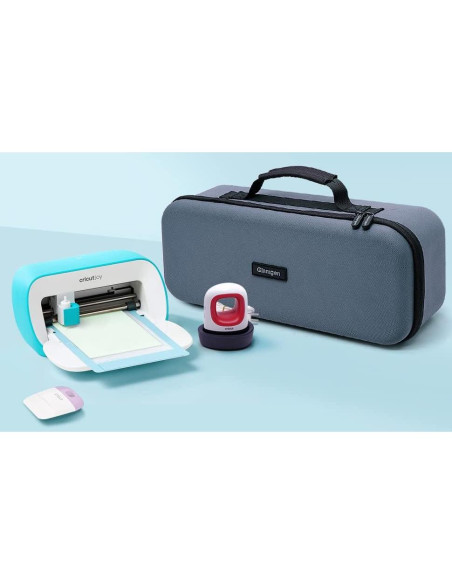 Funda de viaje dura Glamgen para Cricut Joy con 3 alfombrillas