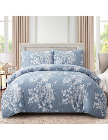 Conjunto de Ropa de Cama Doble Marina Decoration Floral
