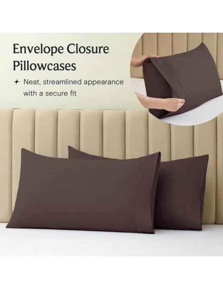 Juego de Sábanas LuxClub Twin 3 Piezas Microfibra Marrón Juego de Sábanas LuxClub Twin 3 Piezas Microfibra Marrón