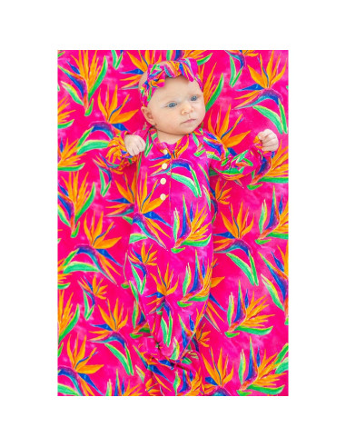 Hoja de Cuna Ajustada Florida Kid Co. Ave del Paraíso 132x72cm