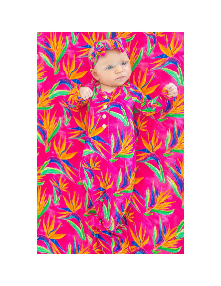 Hoja de Cuna Ajustada Florida Kid Co. Ave del Paraíso 132x72cm