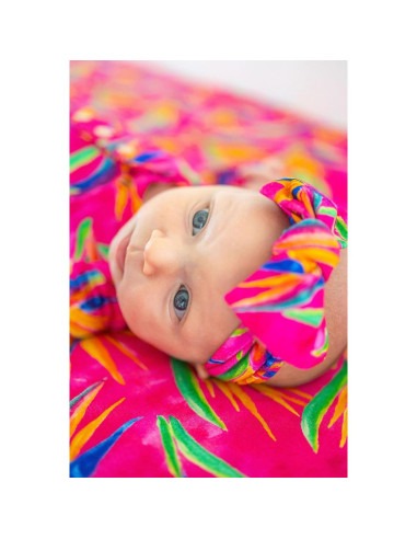 Hoja de Cuna Ajustada Florida Kid Co. Ave del Paraíso 132x72cm