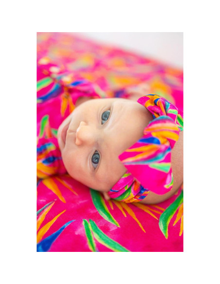 Hoja de Cuna Ajustada Florida Kid Co. Ave del Paraíso 132x72cm