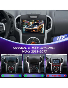 Radio de Coche EKAT para Isuzu D-MAX/MU-X 2015-2018 - 9" Android 13 2
