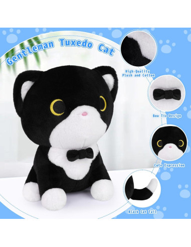 Juguete de Peluche Gato Esmoquin LSYDCARM 20x26x1 cm