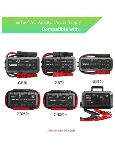 Adaptador AC/DC 14V 56W eeTao para NOCO GB70 GB150 GB250