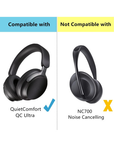 Almohadillas de Reemplazo TaiZiChangQin para Bose QuietComfort Ultra