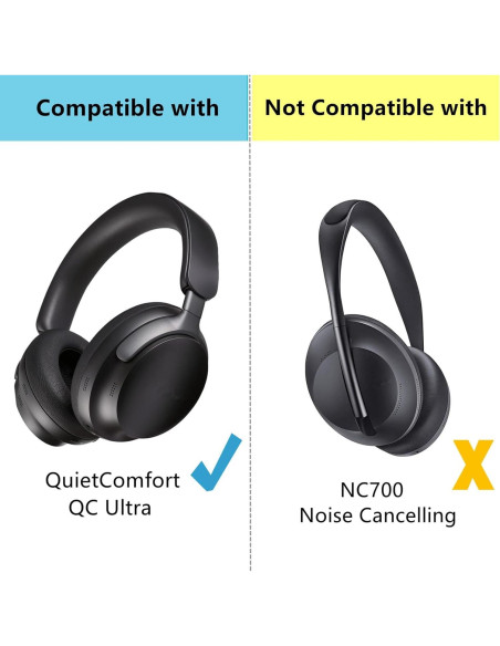 Almohadillas de Reemplazo TaiZiChangQin para Bose QuietComfort Ultra