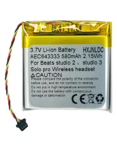 Batería recargable de litio AEC643333 3.7V 580mAh para Beats