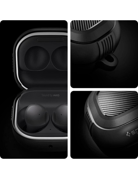 Funda Protectora Spigen Rugged Armor para Galaxy Buds - Negro Mate
