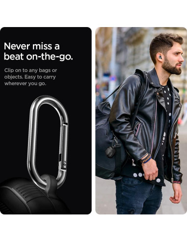 Funda Protectora Spigen Rugged Armor para Galaxy Buds - Negro Mate