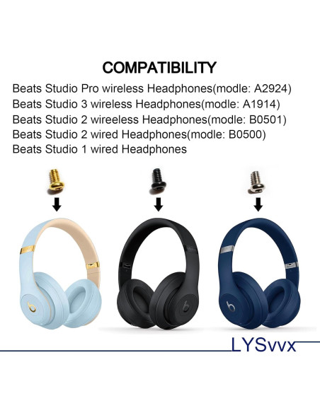 30 Tornillos de Reemplazo para Diadema Beats Studio - LYSvvx
