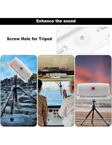 Soporte de Pared para Altavoz TXEsign para JBL Flip/Charge 4/5 - Metal Blanco