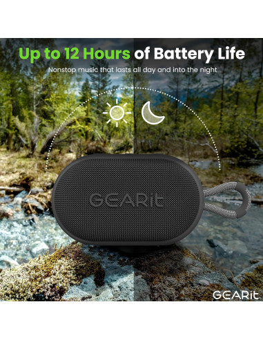 Altavoz Bluetooth Inalámbrico GEARit 6W Impermeable IPX7