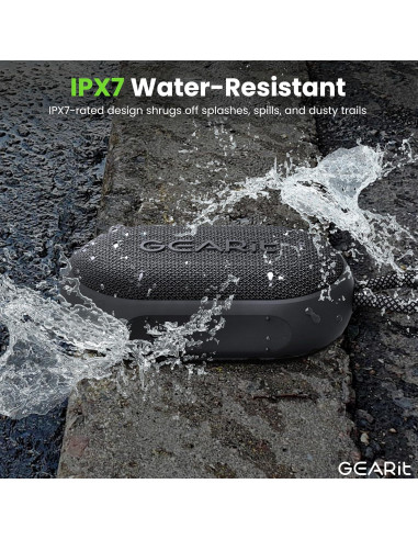Altavoz Bluetooth Inalámbrico GEARit 6W Impermeable IPX7