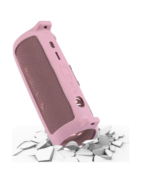 Funda de Silicona Co2CREA para Altavoz JBL Flip 6 Rosa