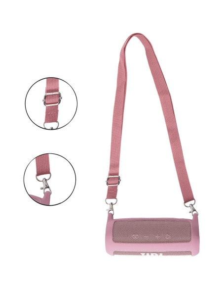 Funda de Silicona Co2CREA para Altavoz JBL Flip 6 Rosa