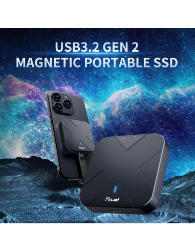 SSD Externo Fikwot FP70 500GB USB 3.2 1050MB/s Gris