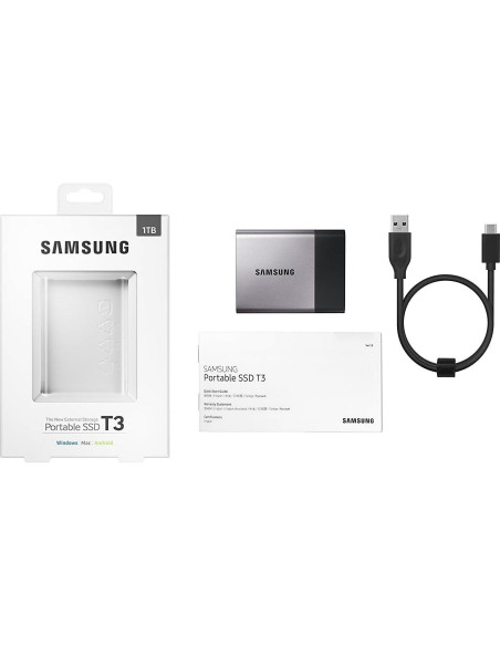 Samsung T3 SSD Portátil 1TB USB 3.1 - Rápido y Seguro