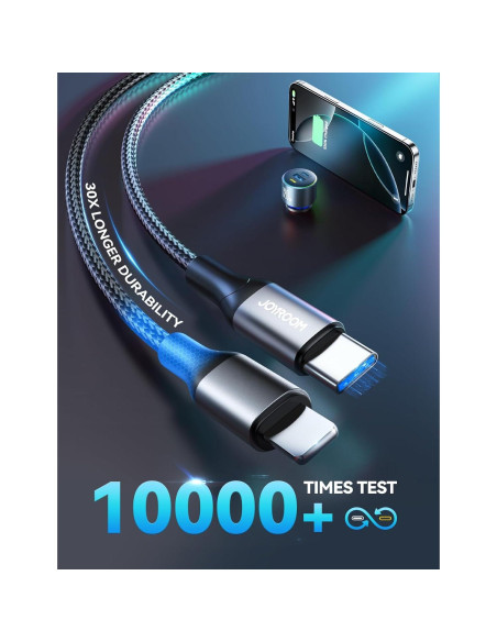 Cargador de Coche USB C JOYROOM 120W 3 Puertos Carga Rápida Cargador de Coche USB C JOYROOM 120W 3 Puertos Carga Rápida