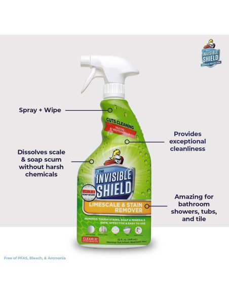 Removedor de Cal y Espuma de Jabón Unelko 32 oz - Limpieza Efectiva