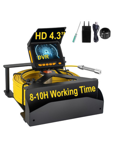 Cámara de Alcantarillado SYANSPAN 30M HD 16GB DVR IP68