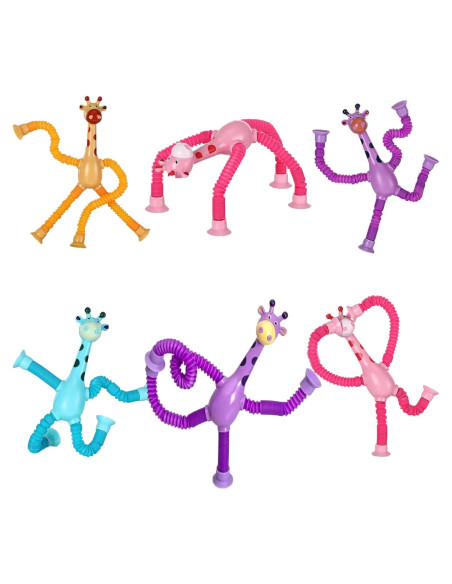 Juguete Jirafa con Ventosa Telescópica 6PCS - WUCLUD