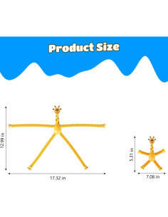 Juguete Jirafa con Ventosa Telescópica 6PCS - WUCLUD 2