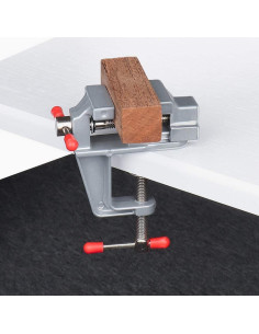 Mini Prensa de Banco SHANGNIULU 10x5 cm Aluminio Plata 2