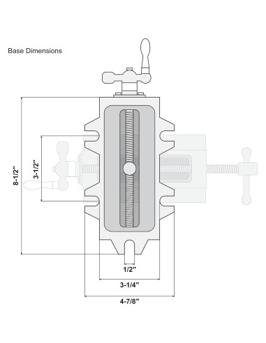 Prensa Cruzada WEN CV413 83 mm con Deslizamiento Compuesto