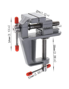 Mini prensa de banco Foitech de aluminio ajustable 30mm 2