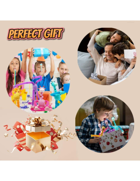 Juguete Jirafa con Ventosa Telescópica 6PCS - WUCLUD