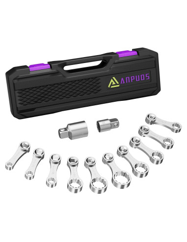 Juego de Adaptadores de Torque ANPUDS 12 Piezas SAE 3/8"