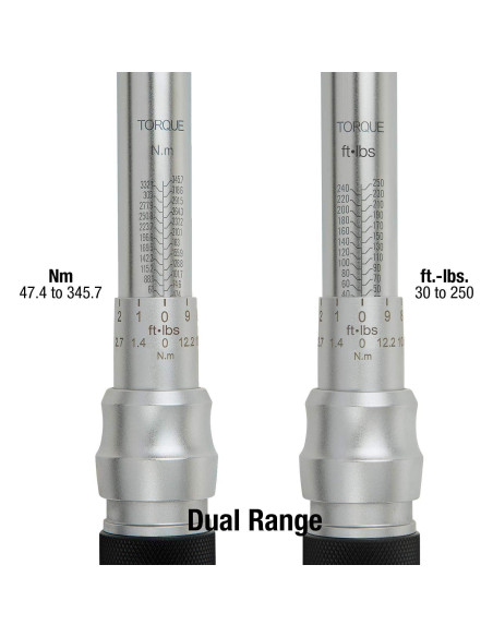 Llave de Torque Sunex 20250 1/2" Drive 30-250 kg-m 48T