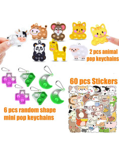 128 Piezas Juguetes Fidget para Niños - Rellenos de Piñata y Premios 2