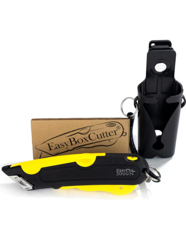 Cortador de Cajas Easy Cut 2000 Amarillo - 3 Profundidades, 2 Hojas
