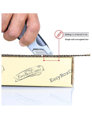 Cortador de Caja Easy Cut FG1000 Acero Inoxidable 4000 Auto Retráctil