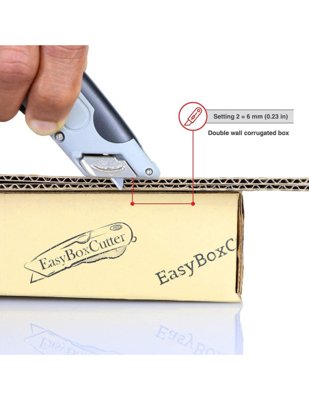 Cortador de Caja Easy Cut FG1000 Acero Inoxidable 4000 Auto Retráctil